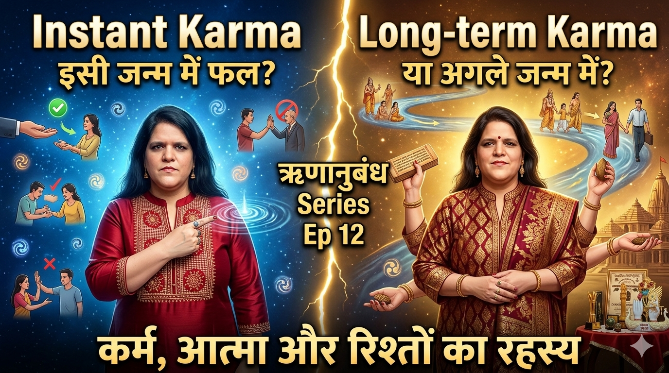 Rinaanubandh Episode 12 — Instant Karma vs Long Term Karma — Dr Monica Agarwal IIOST