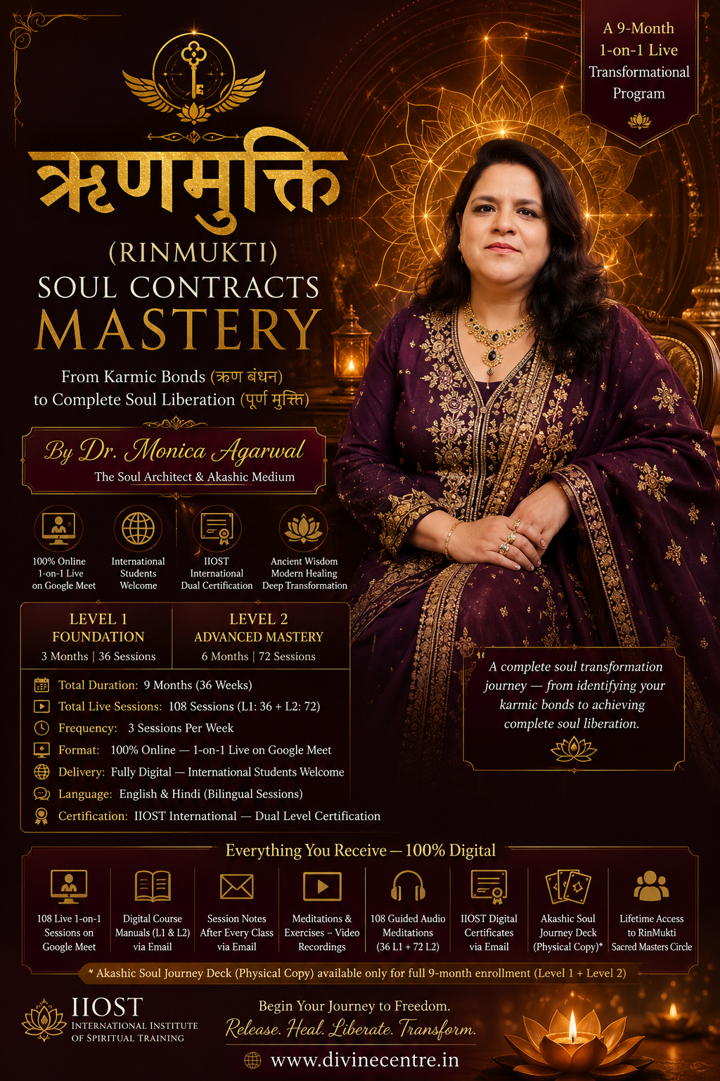 Rin Mukti & Soul Liberation Course by IIOST - Dr. Monica Agarwal